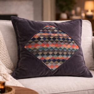 Poduszka dekoracyjna romby / grafit